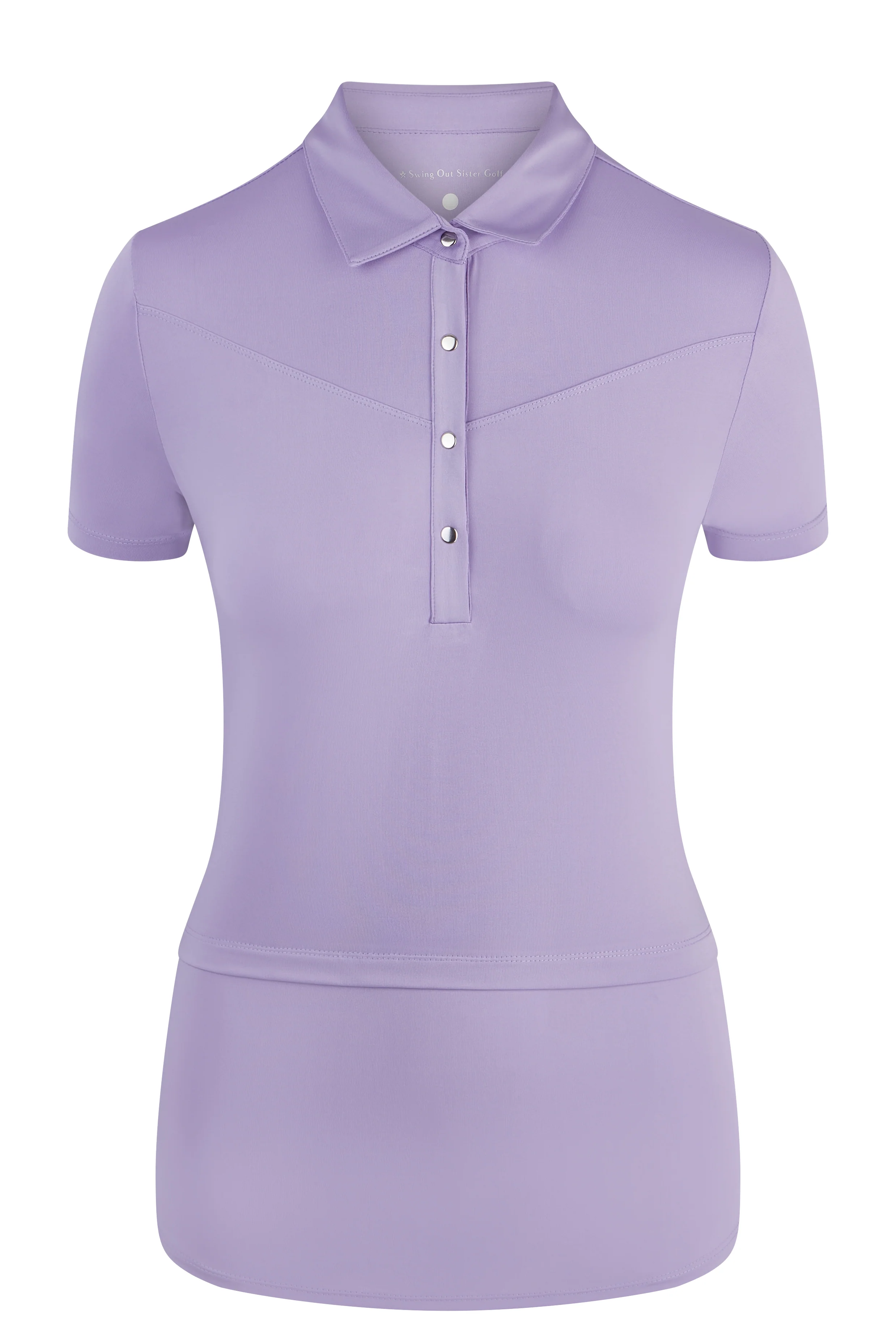 Amelie Cap Sleeve Polo Digital Lavender - Image 4