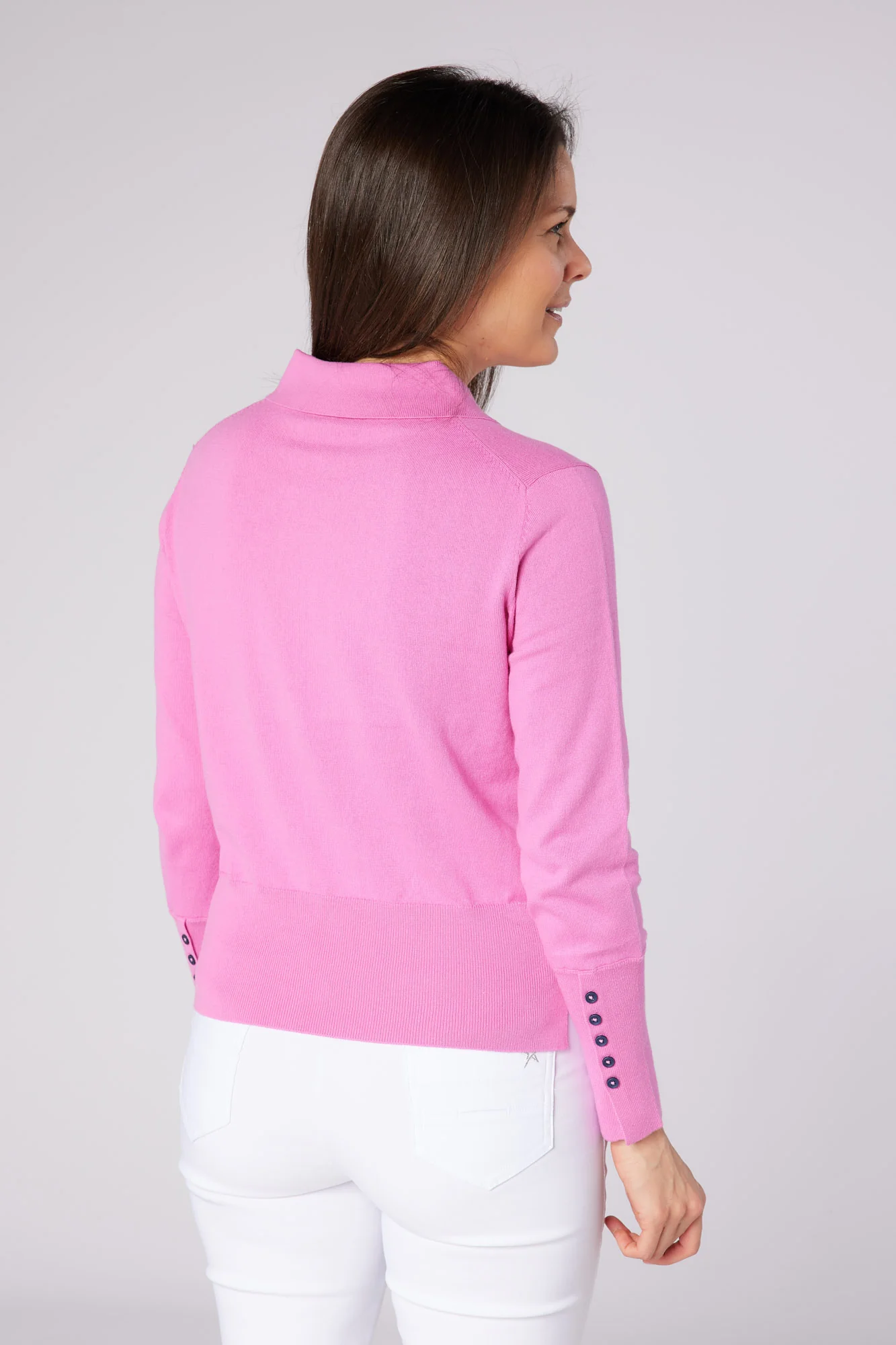 Blush Cotton Sweater Super Pink - Image 2