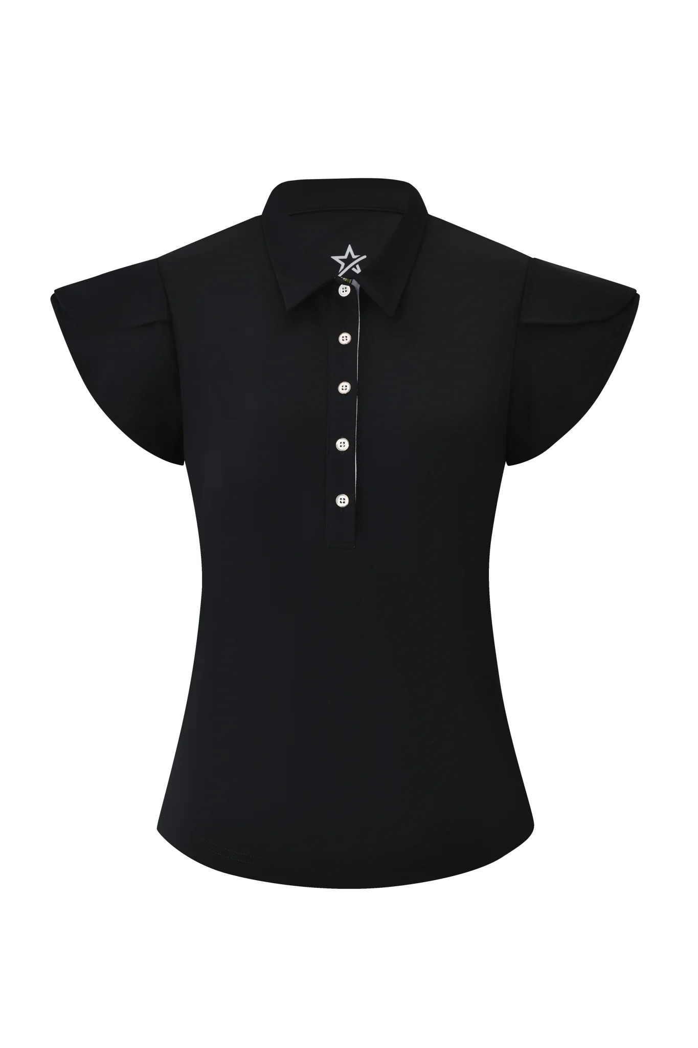 Breeze Fluted Cap Sleeve Pitch Black - Image 5