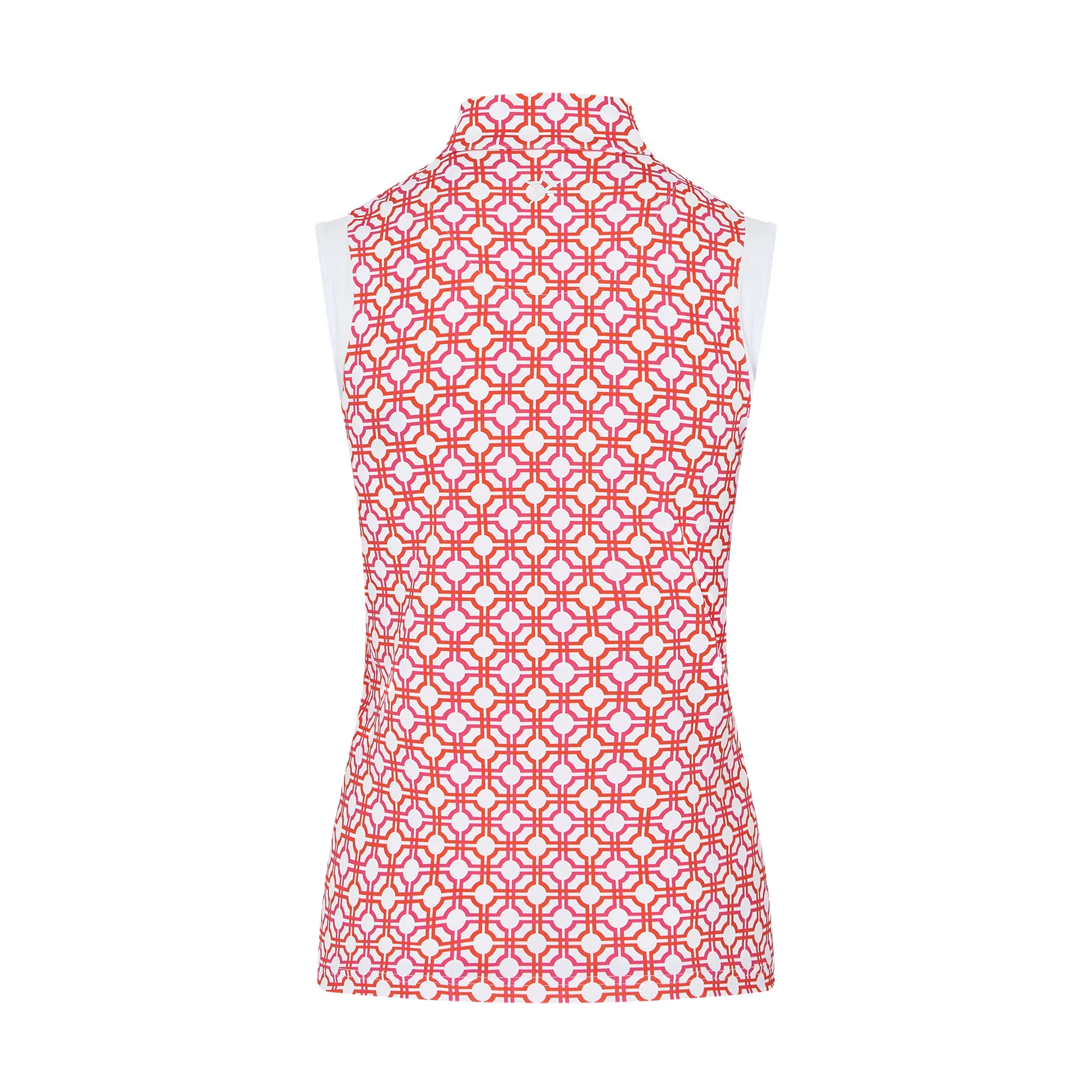 Cecily Block Sleeveless Lush Pink & Mandarin - Image 3
