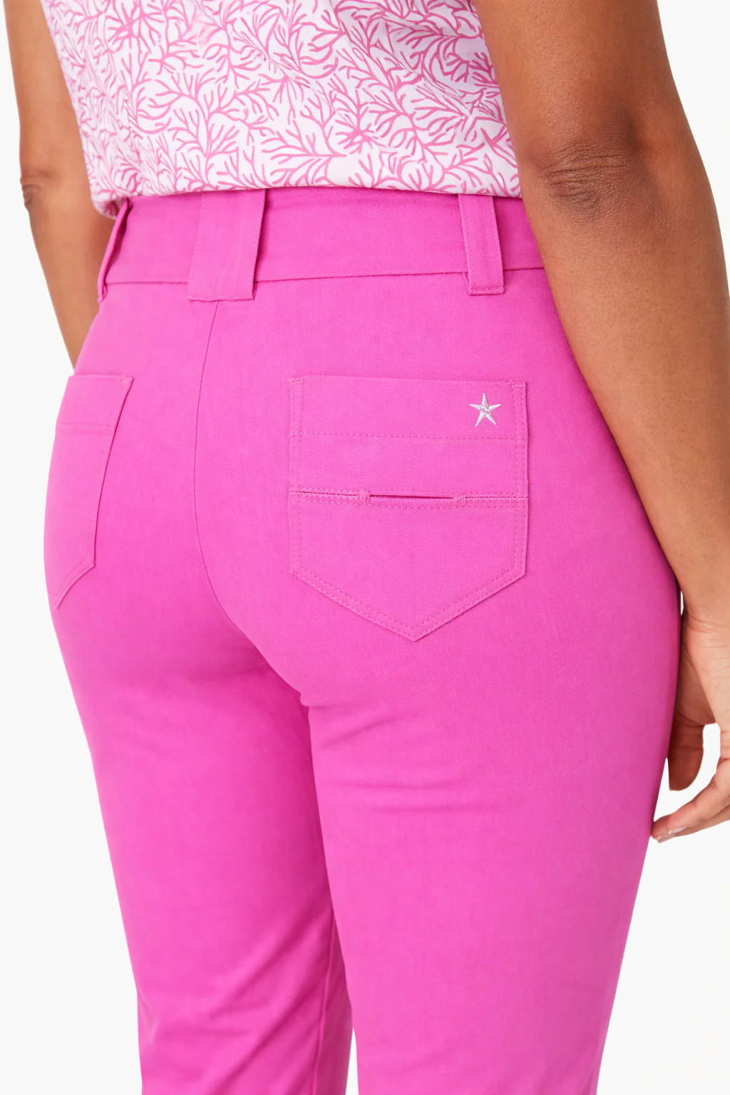 Copia Core 7/8 Pull On Trouser Super Pink - Image 3