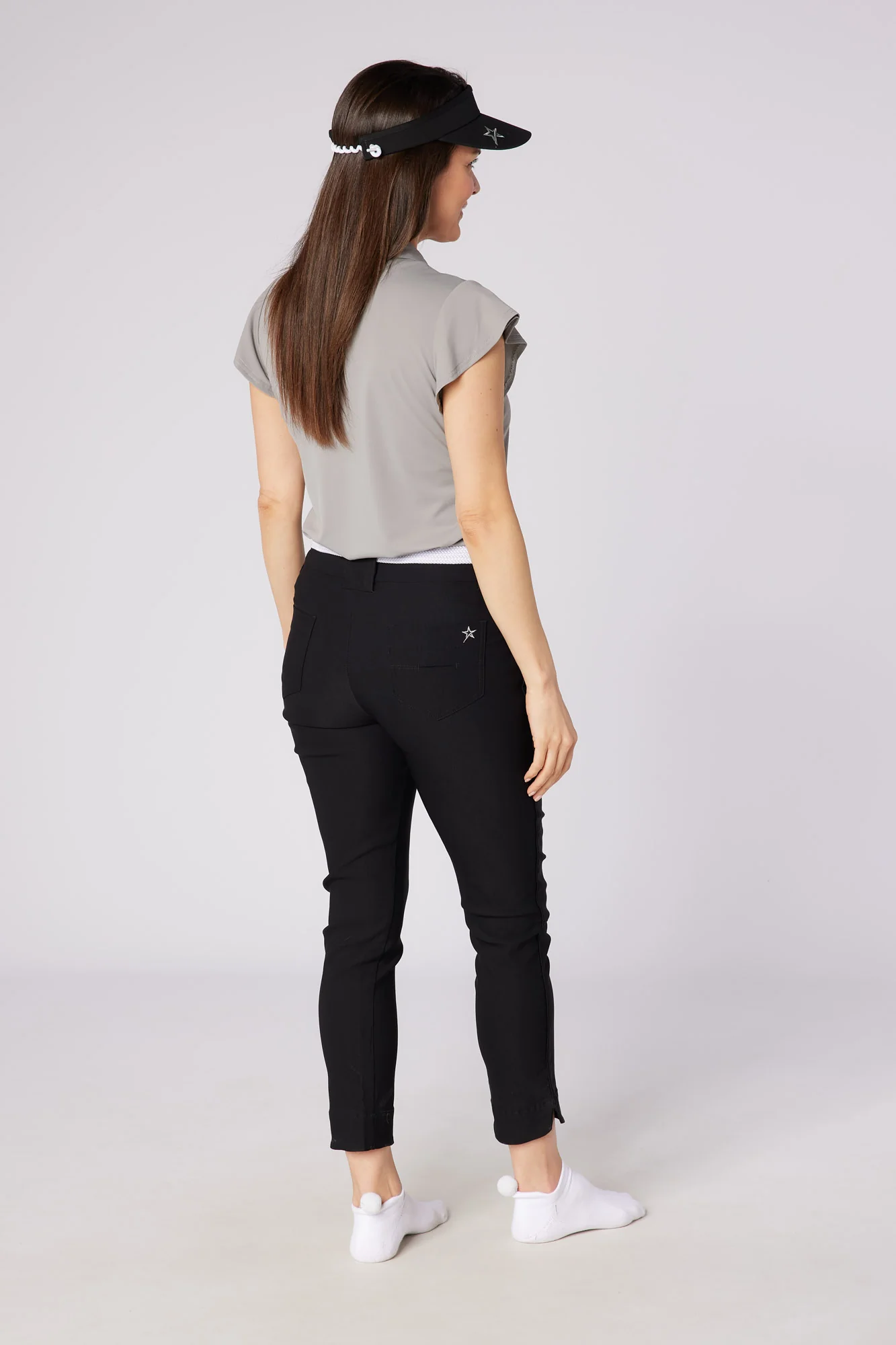 Core 7/8 Pull On Trouser Black - Image 4