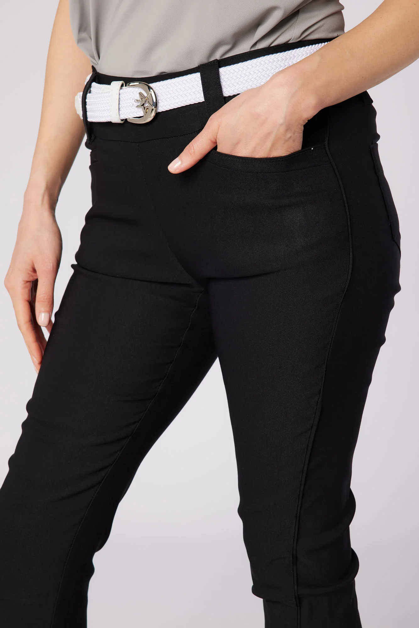 Core 7/8 Pull On Trouser Black - Image 6