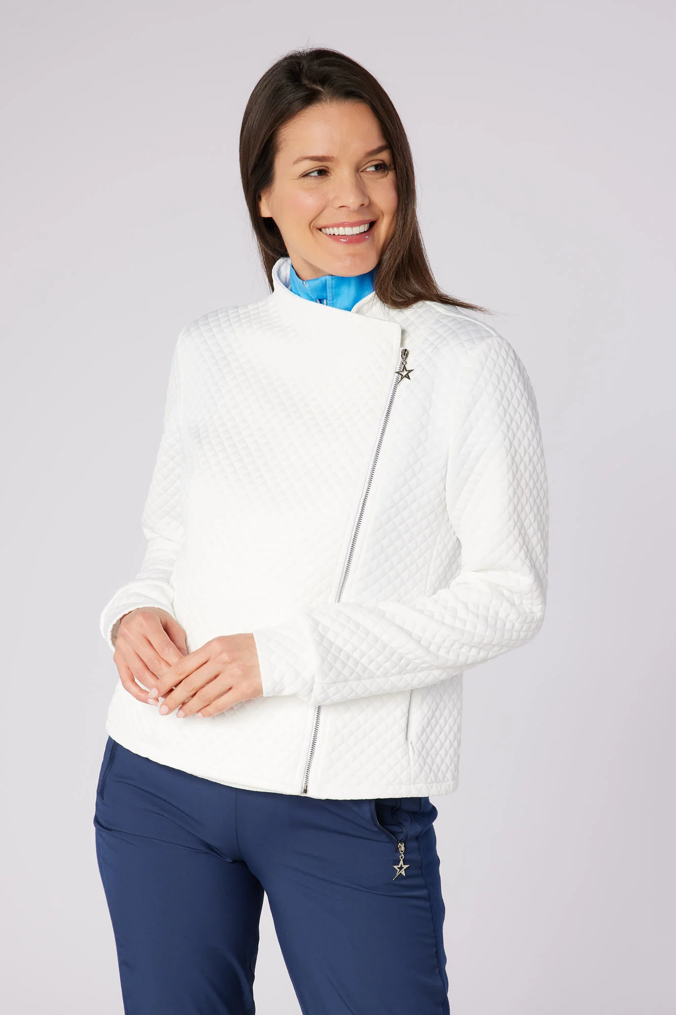 Cyrus Biker Style Jacket White