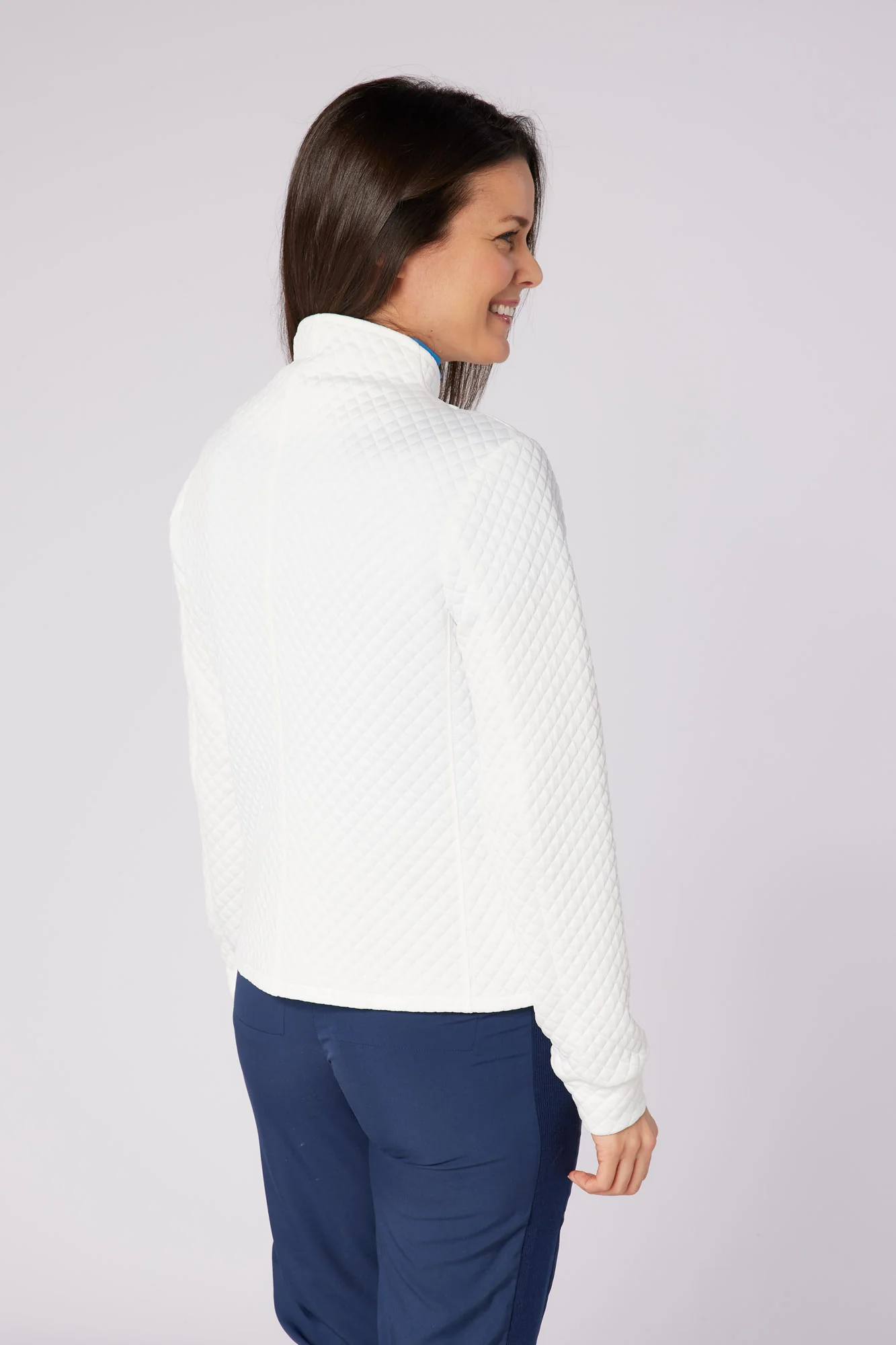Cyrus Biker Style Jacket White - Image 2