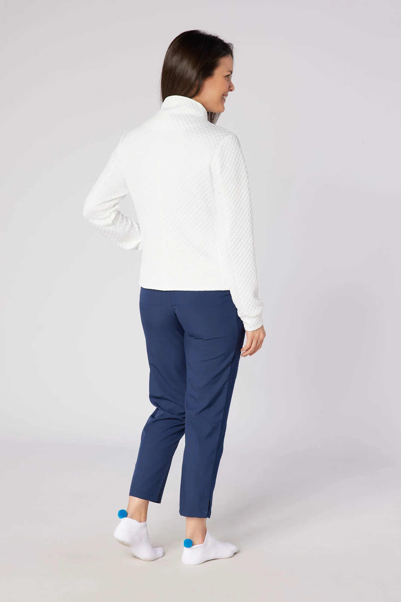 Cyrus Biker Style Jacket White - Image 3