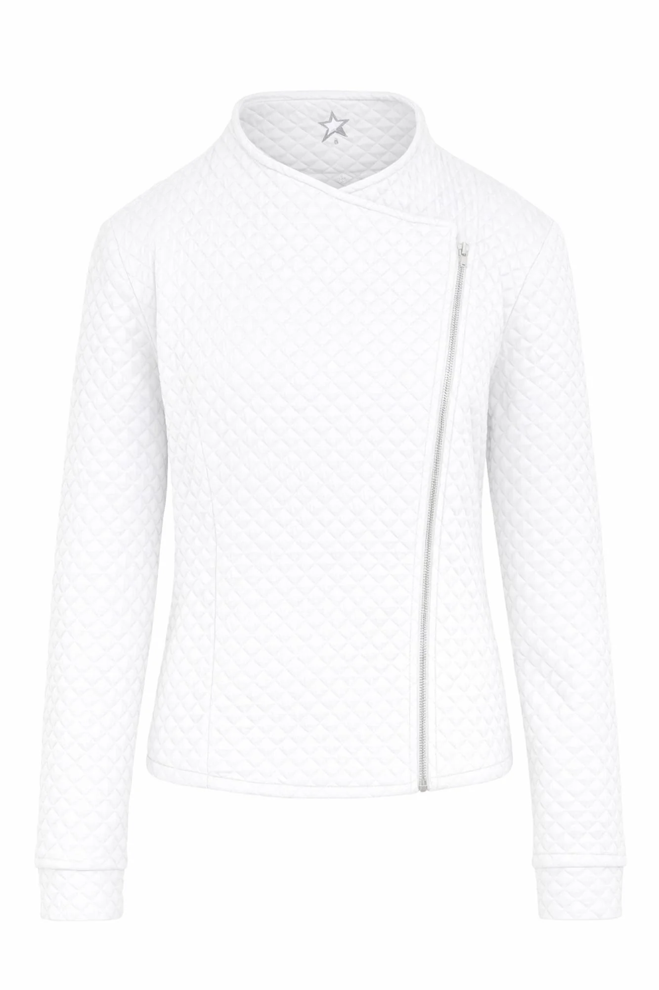 Cyrus Biker Style Jacket White - Image 9