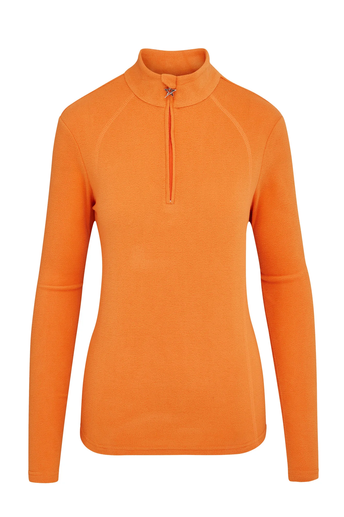 Frankie Lightweight 1/4 Zip Fleece Orange Fizz - Image 4