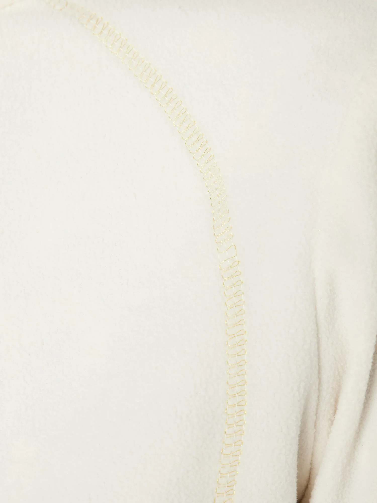 Frankie Lightweight 1/4 Zip Fleece Winter White - Image 4