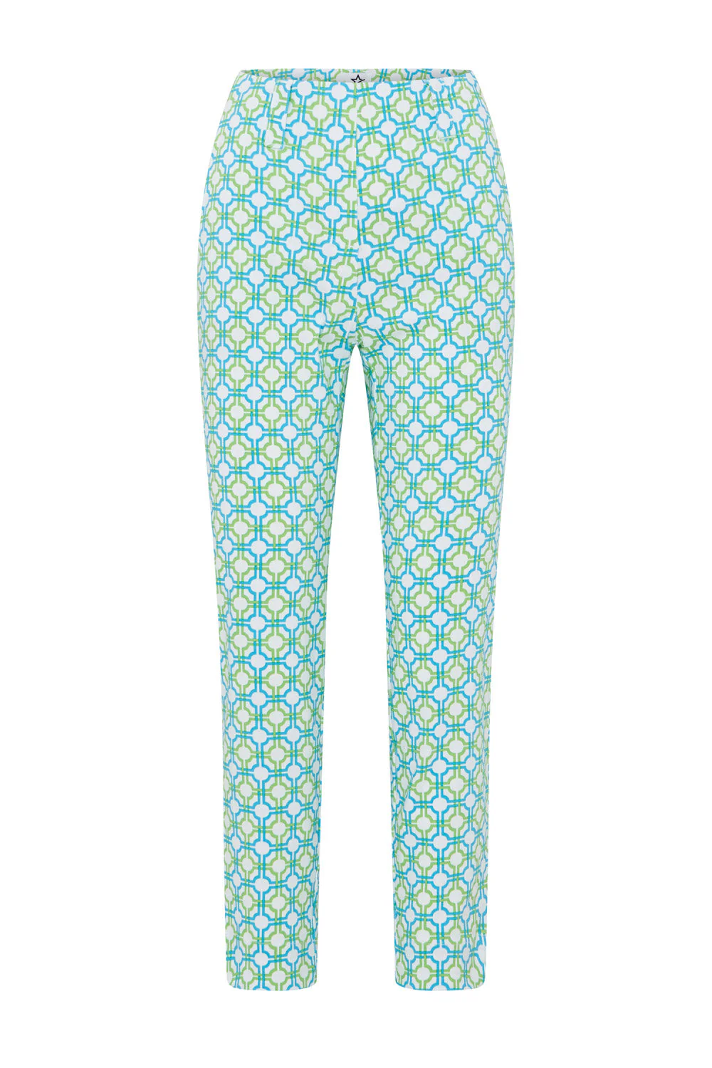 Georgia 7/8th Trouser Dazzling Blue & Emerald - Image 3