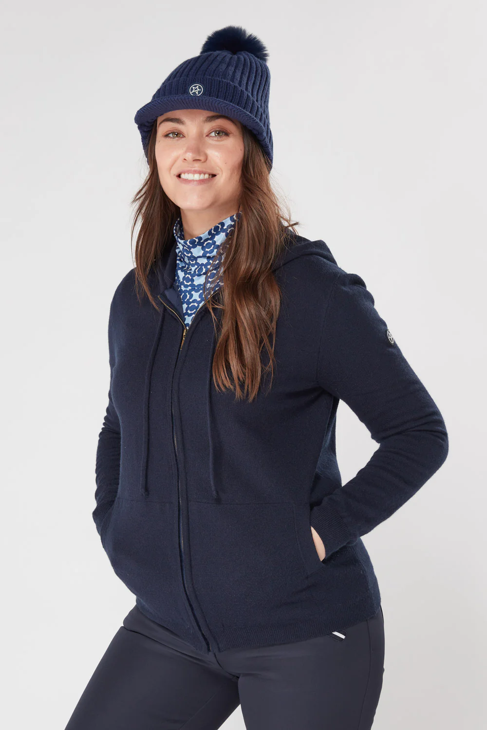 Hope Lined Cardigan Midnight Navy