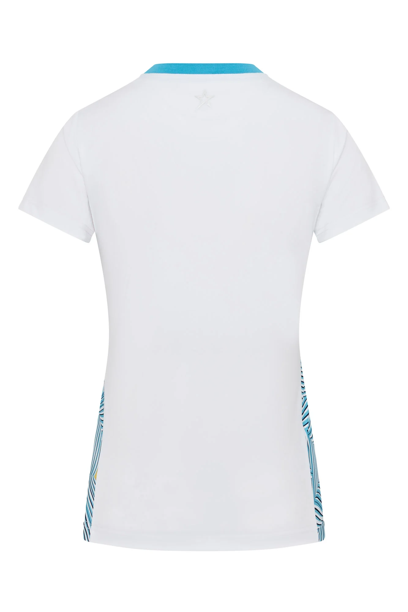 Lara Cap Sleeve Polo Wave Pattern - Image 4