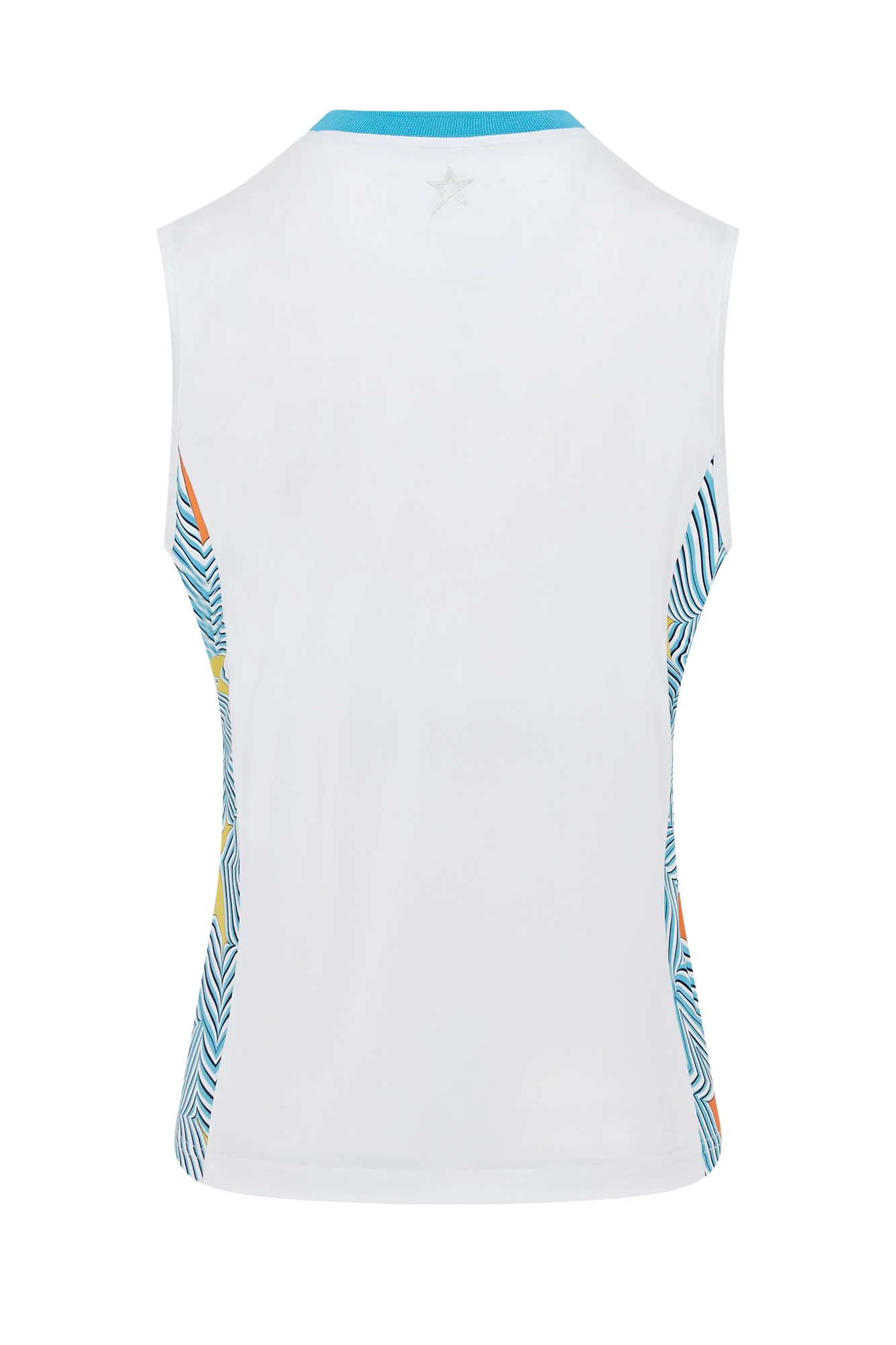 Lara Sleeveless Polo Wave Pattern - Image 5