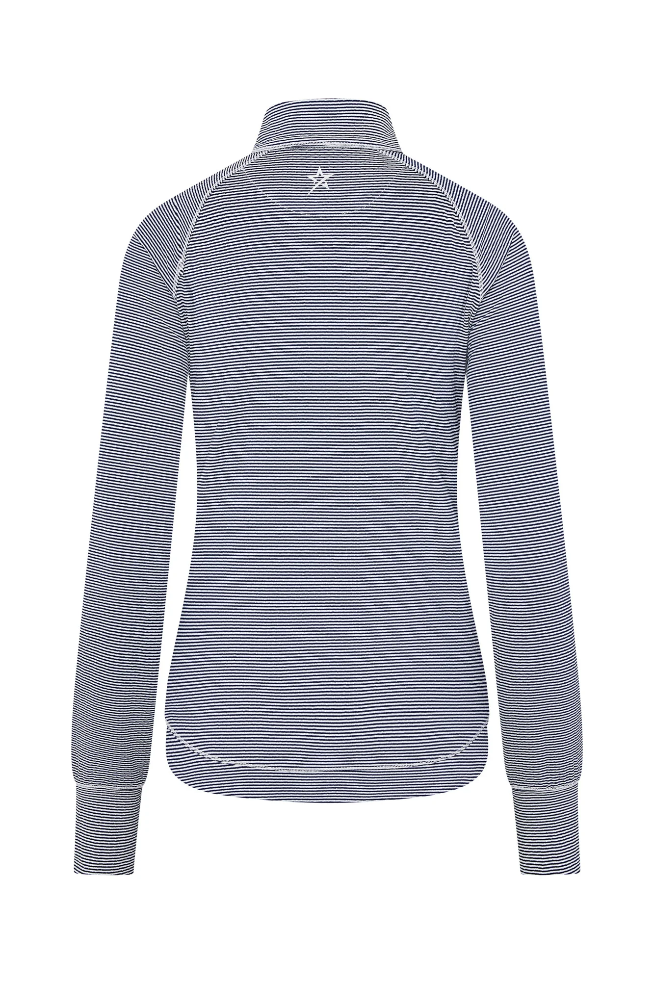Lottie Stripe 1/4 Zip Navy & White - Image 4