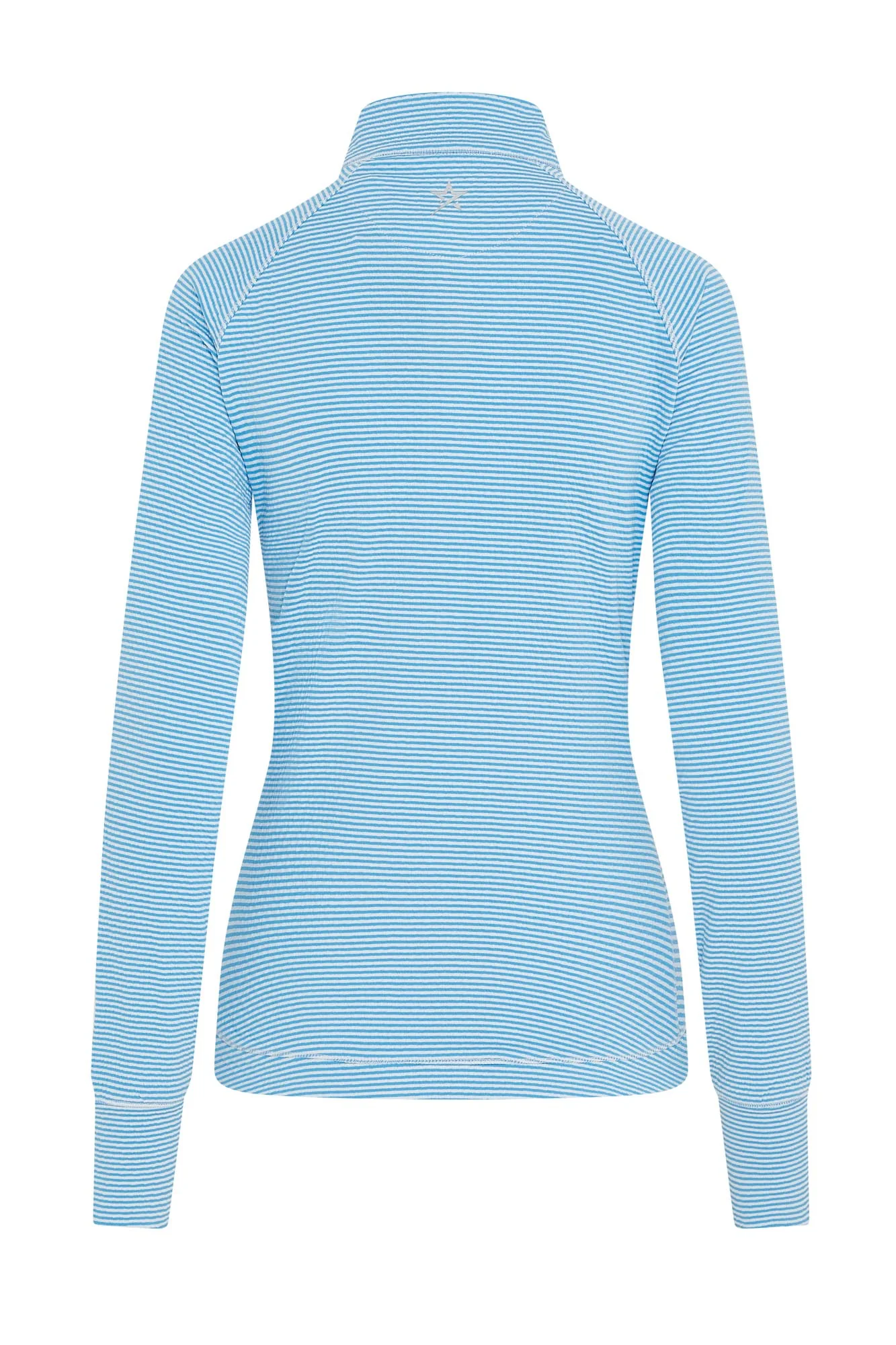 Lottie Stripe 1/4 Zip Ocean & White - Image 6