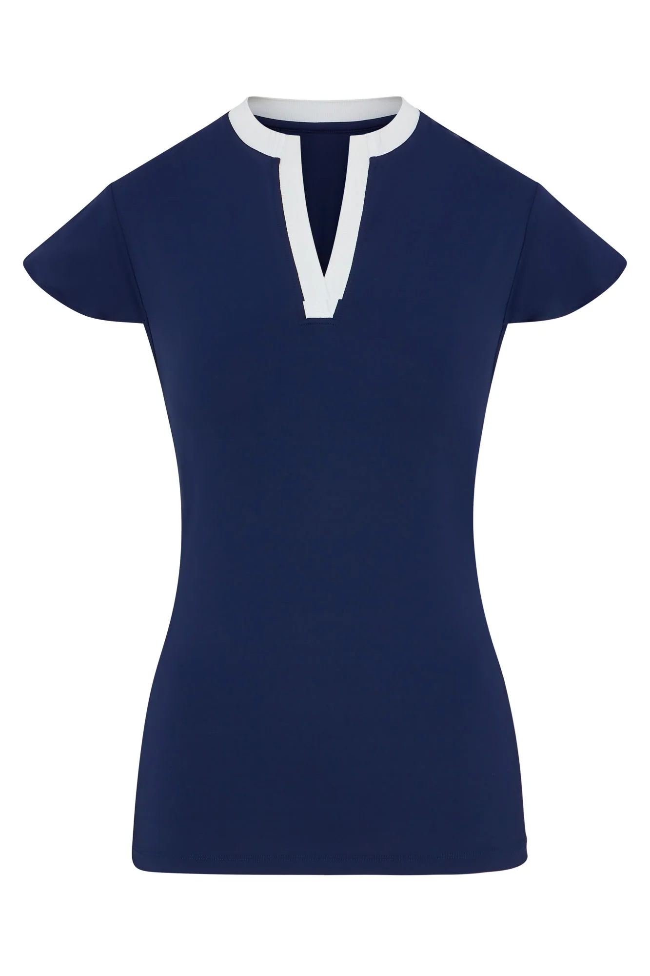 Louise Elite Cap Sleeve Navy & White - Image 3