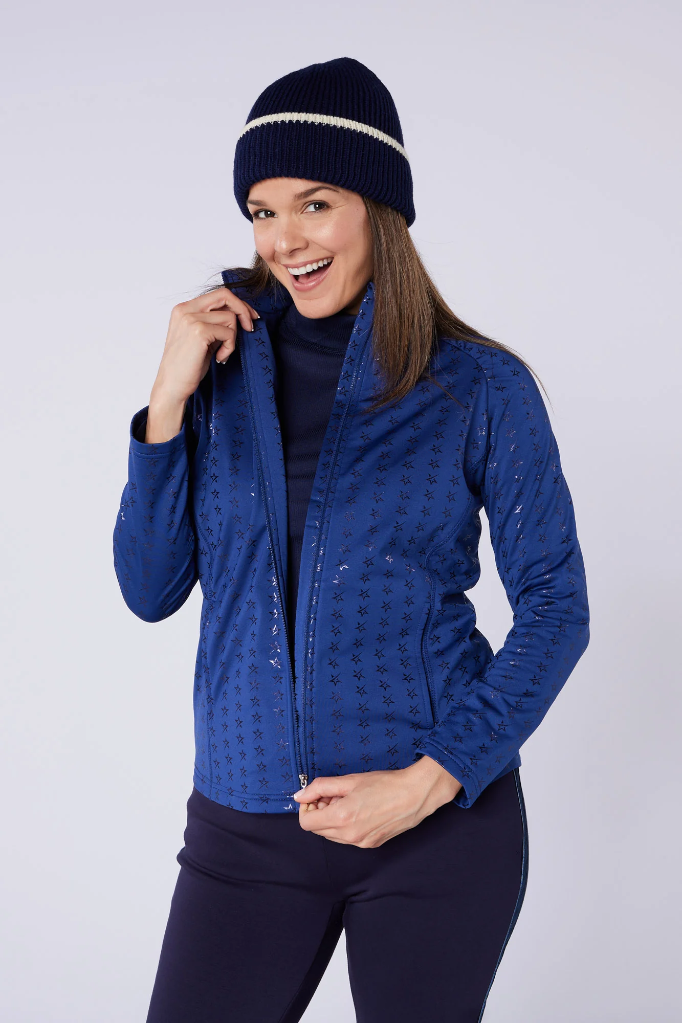 Majesty Full Zip Mid Layer Twilight Blue - Image 3