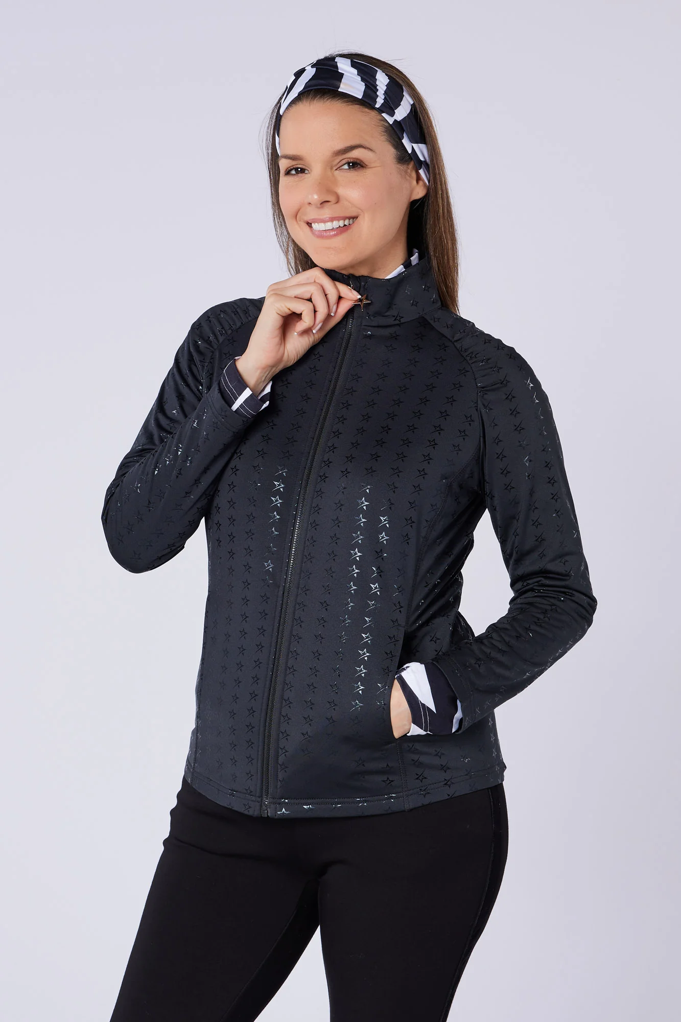 Majesty Full Zip Mid Layer Pitch Black - Image 3