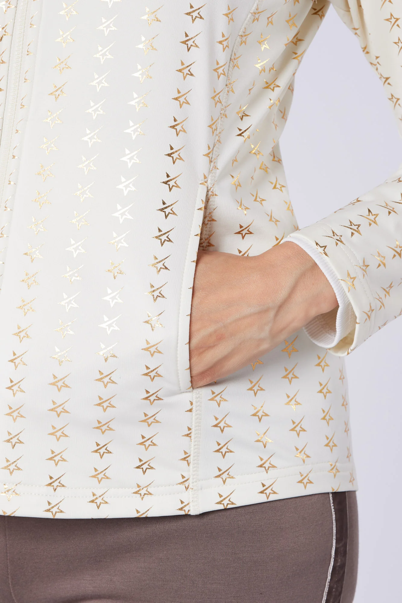 Majesty Full Zip Mid Layer Winter White - Image 3