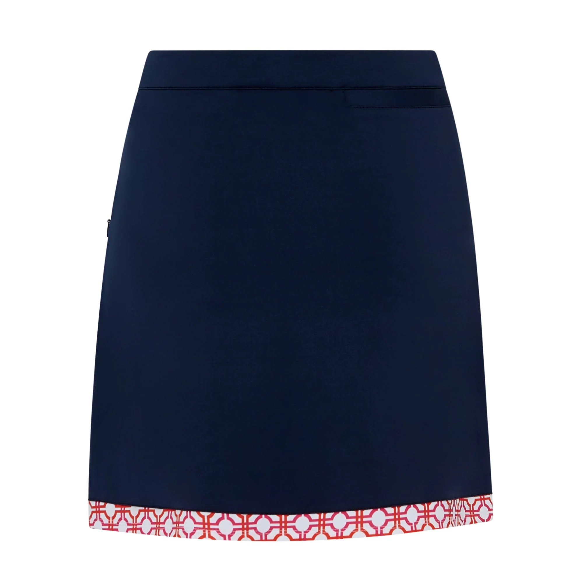Milly Patterned Scalloped Skort Lush Pink & Mandarin - Image 4