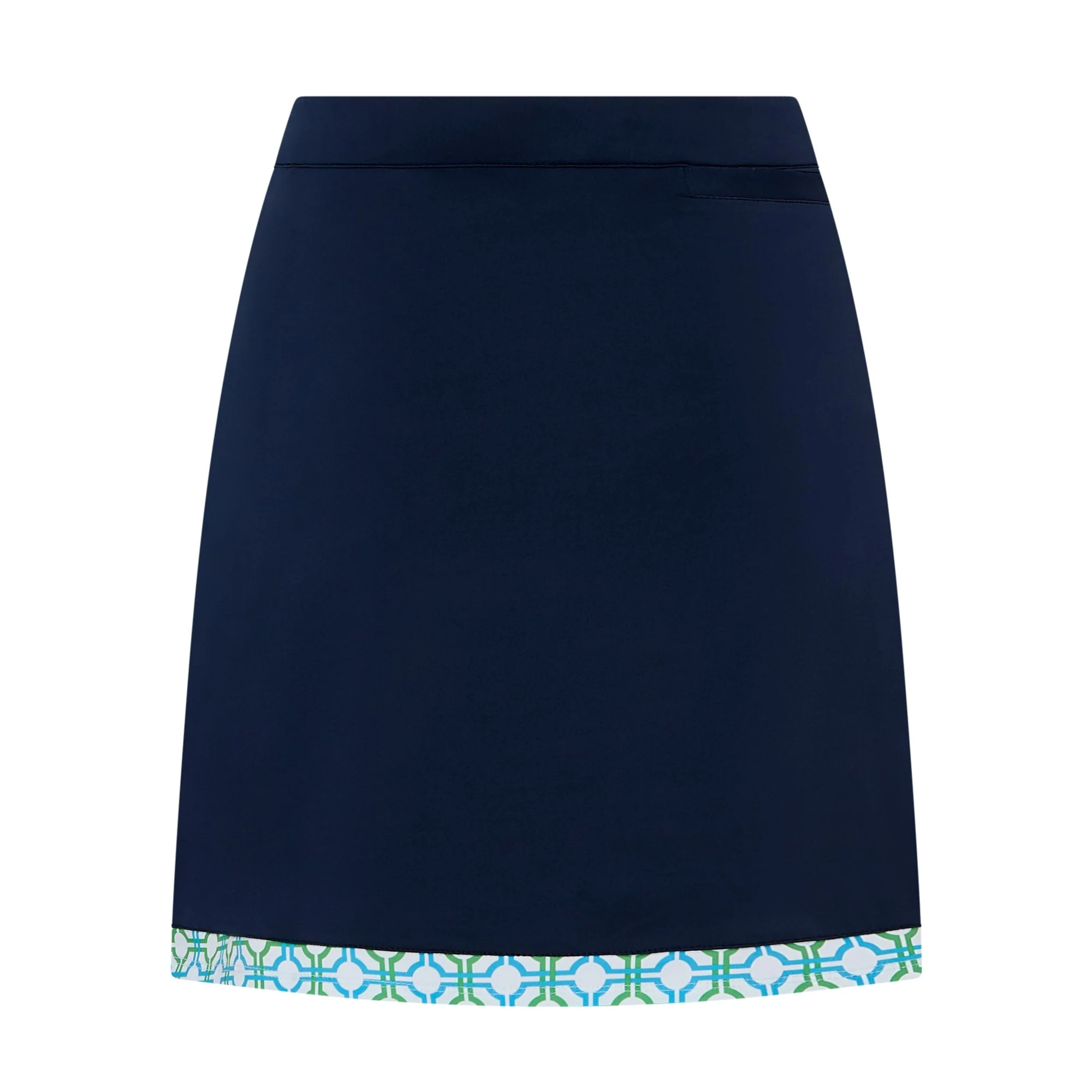 Milly Patterned Scalloped Skort Dazzling Blue & Emerald - Image 4