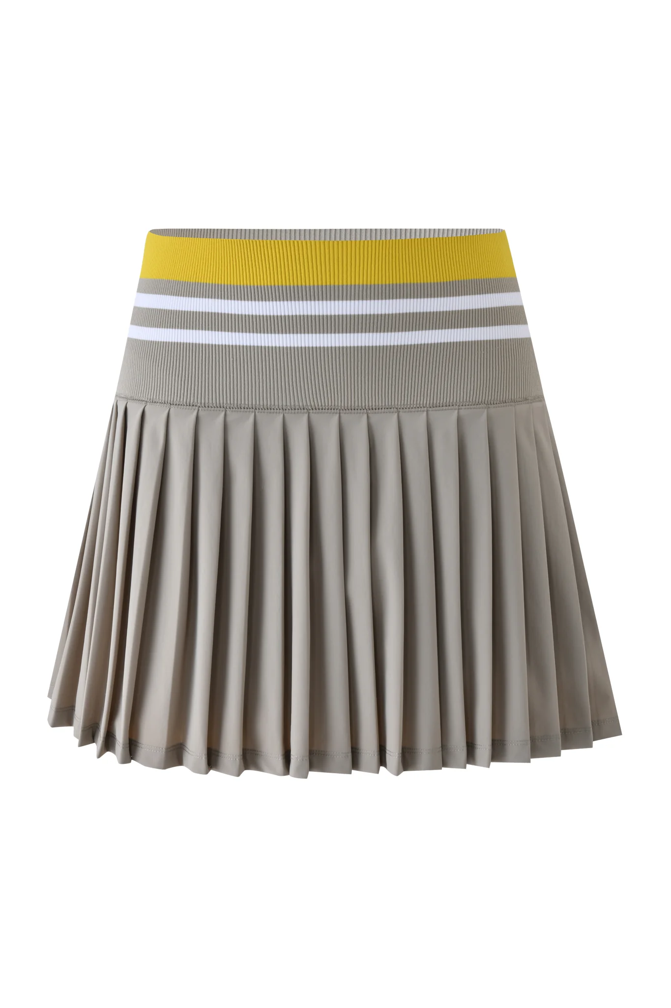 Molly Stripe Elite Pleated Skort Elephant & Lemon - Image 5
