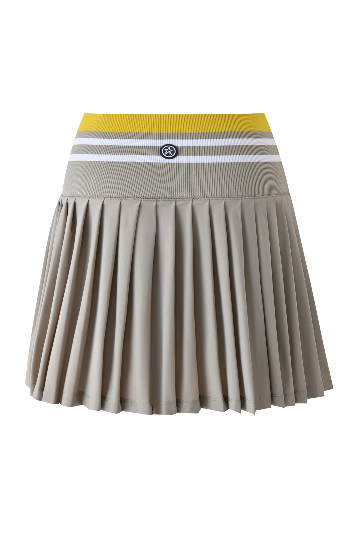 Molly Stripe Elite Pleated Skort Elephant & Lemon - Image 6