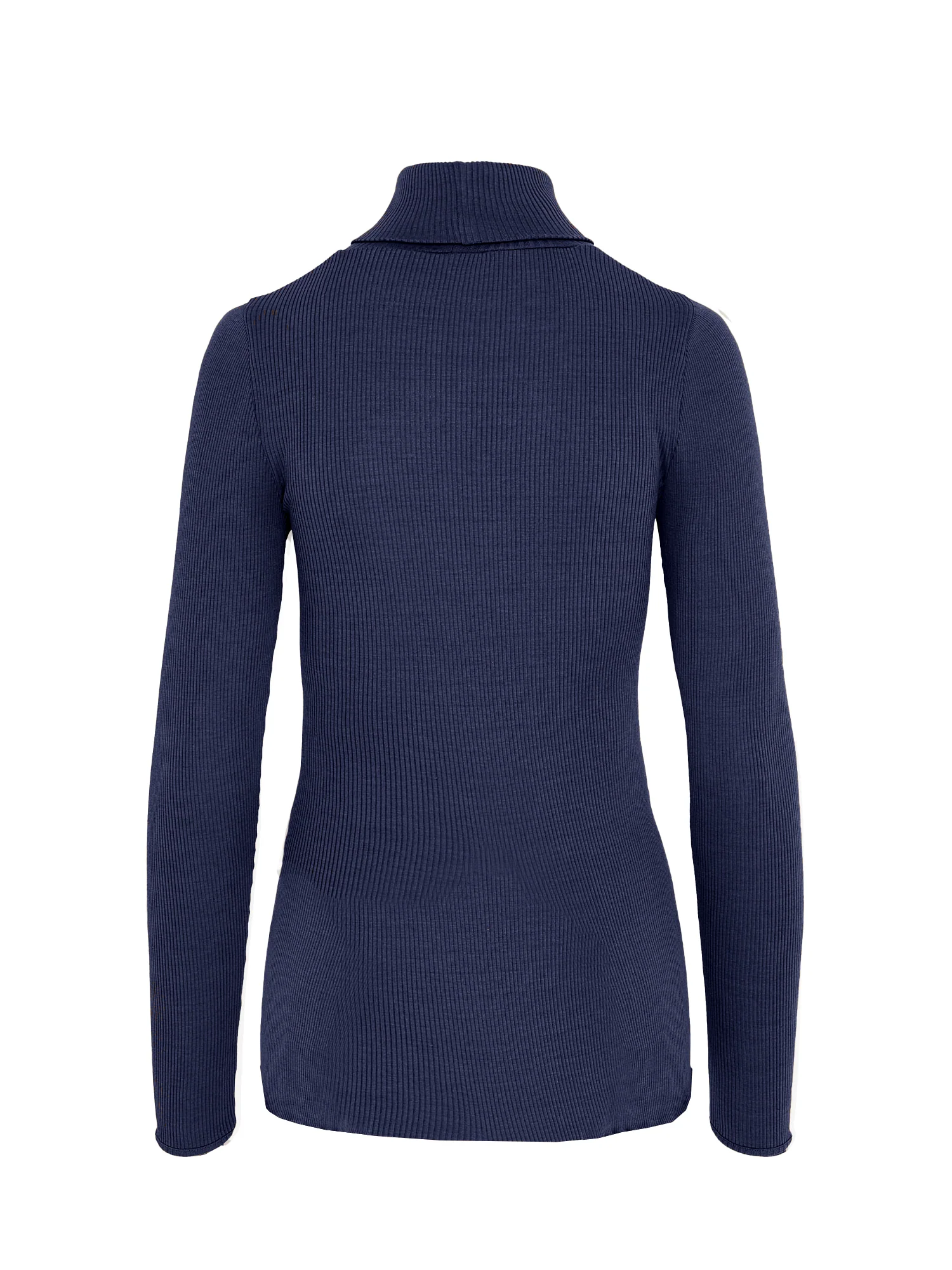 Nia Ribbed Roll Neck True Navy - Image 4
