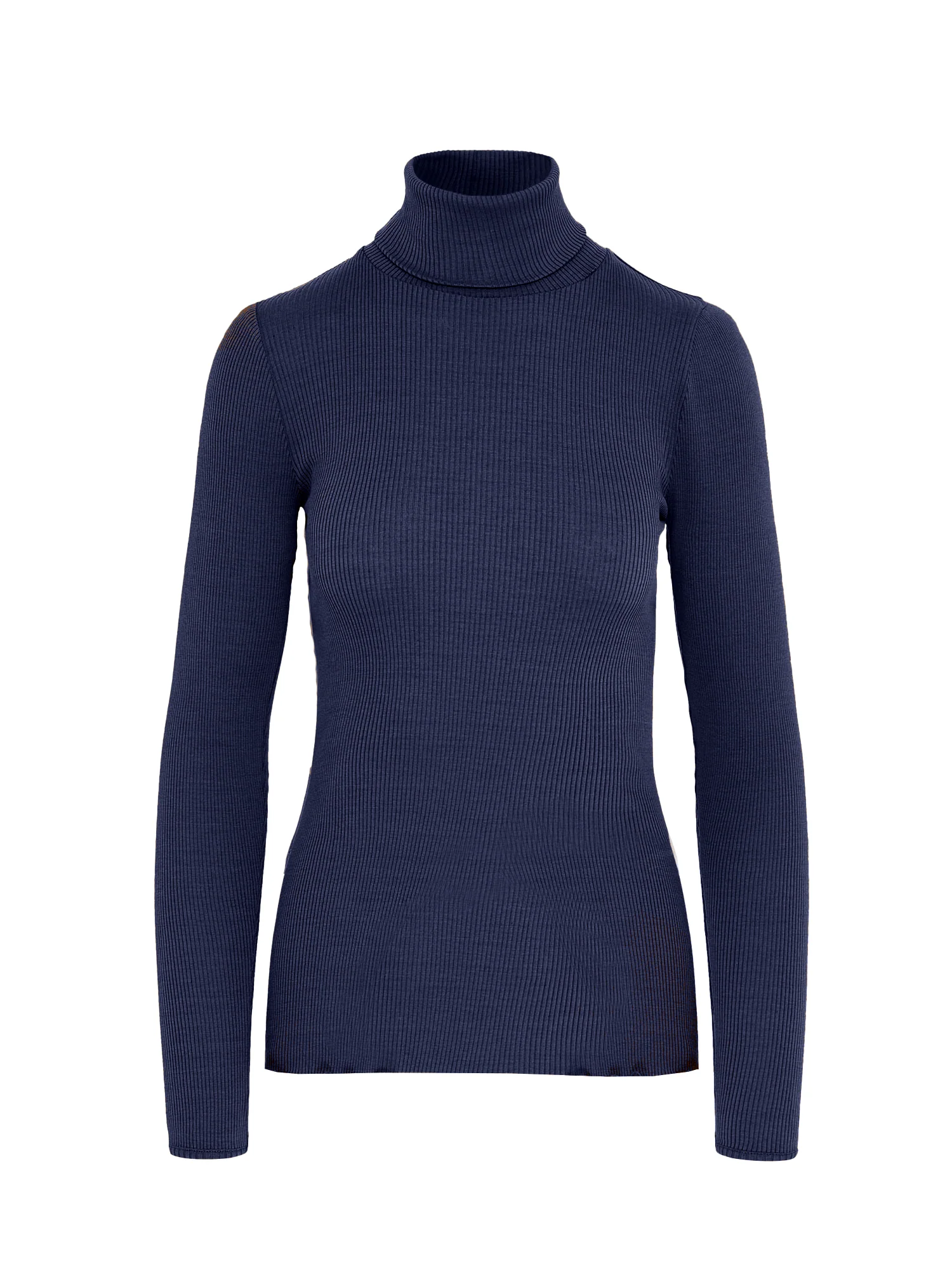 Nia Ribbed Roll Neck True Navy - Image 5