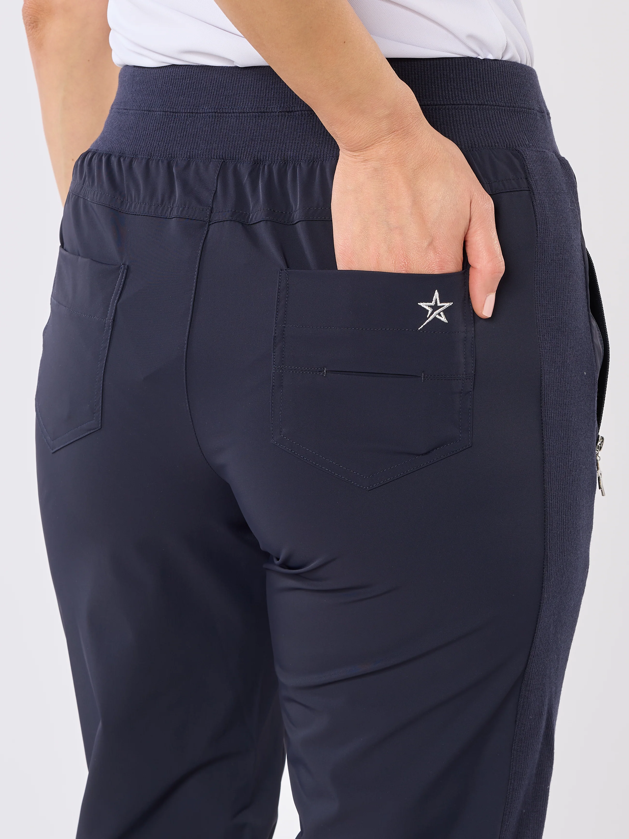Rita Lightweight Capri Navy - Image 3