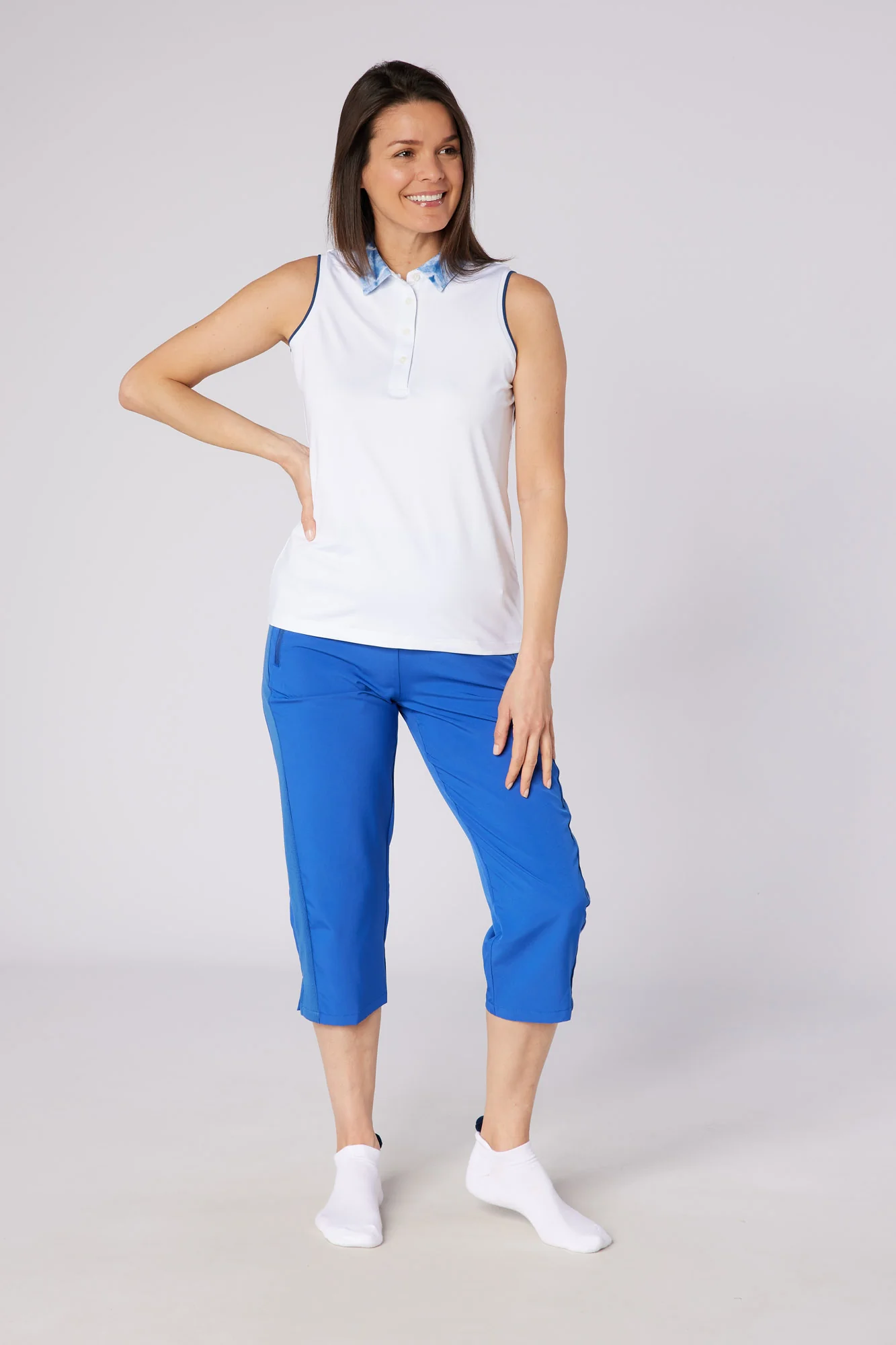 Rita Lightweight Capri True Blue - Image 3
