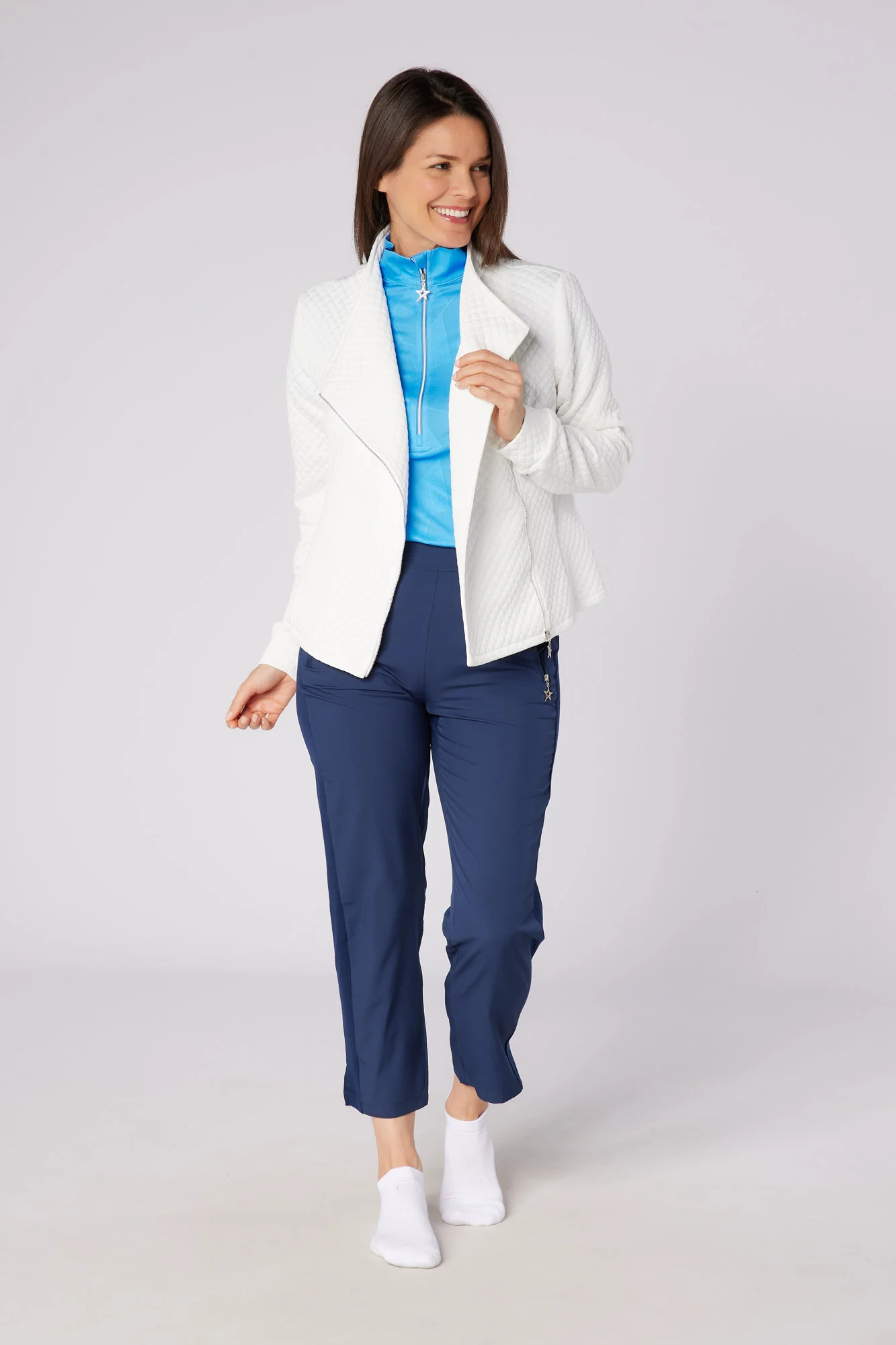 Sally Lightweight Trouser Navy - Image 4