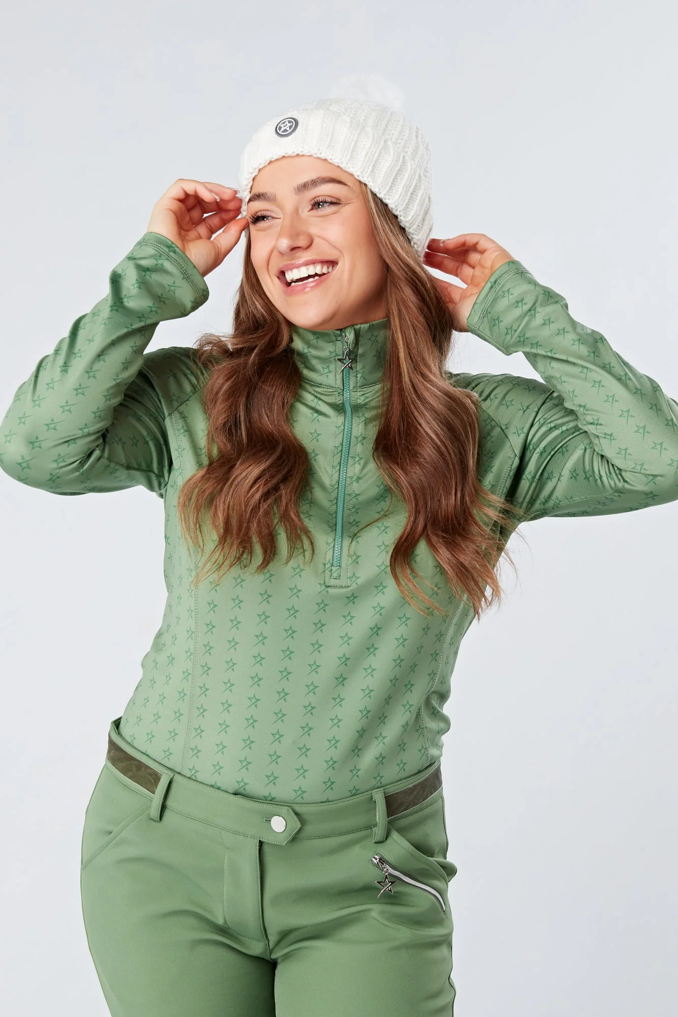 Stardust 1/4 Zip Sage