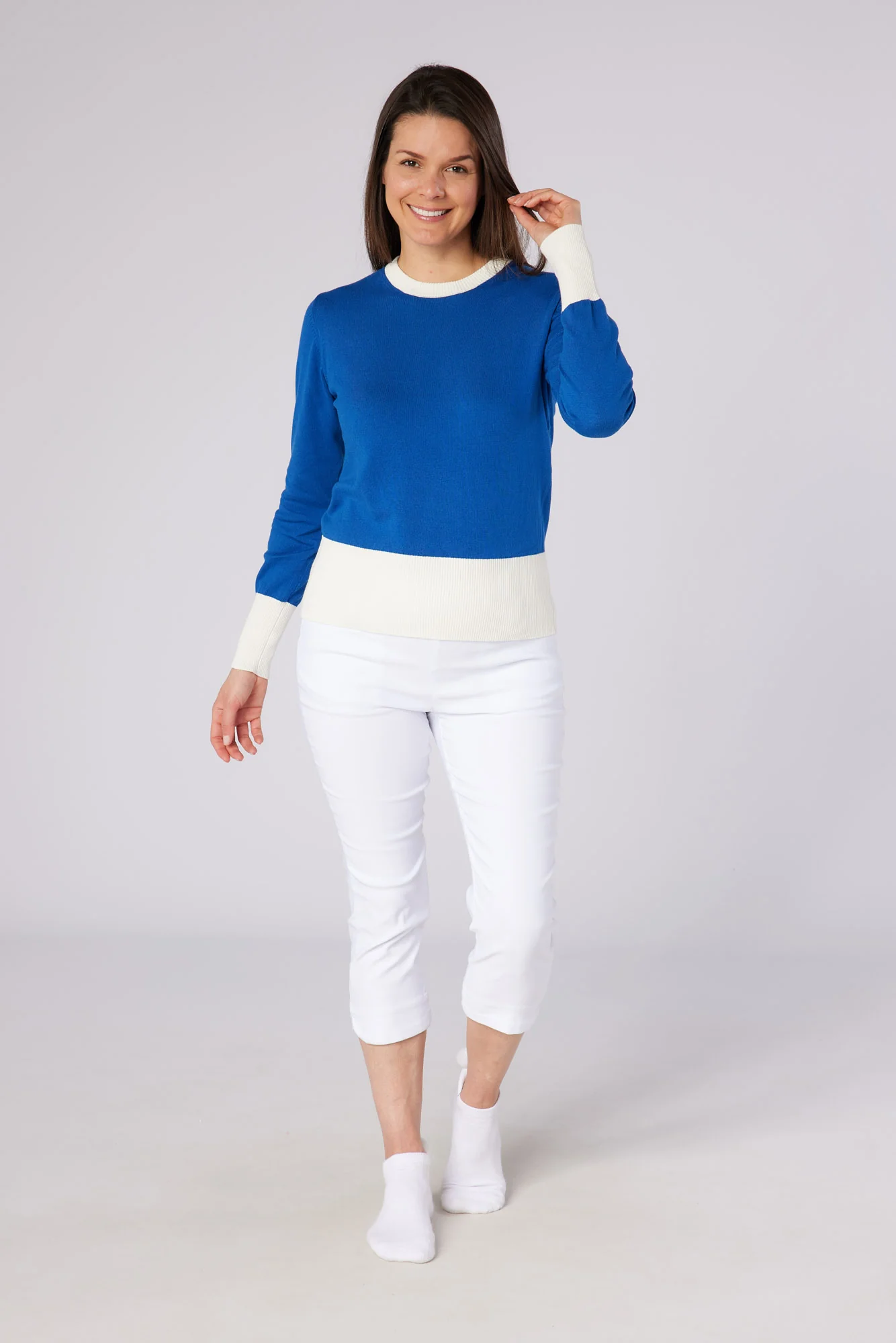 Sugar Sustainable Sweat True Blue & White - Image 3