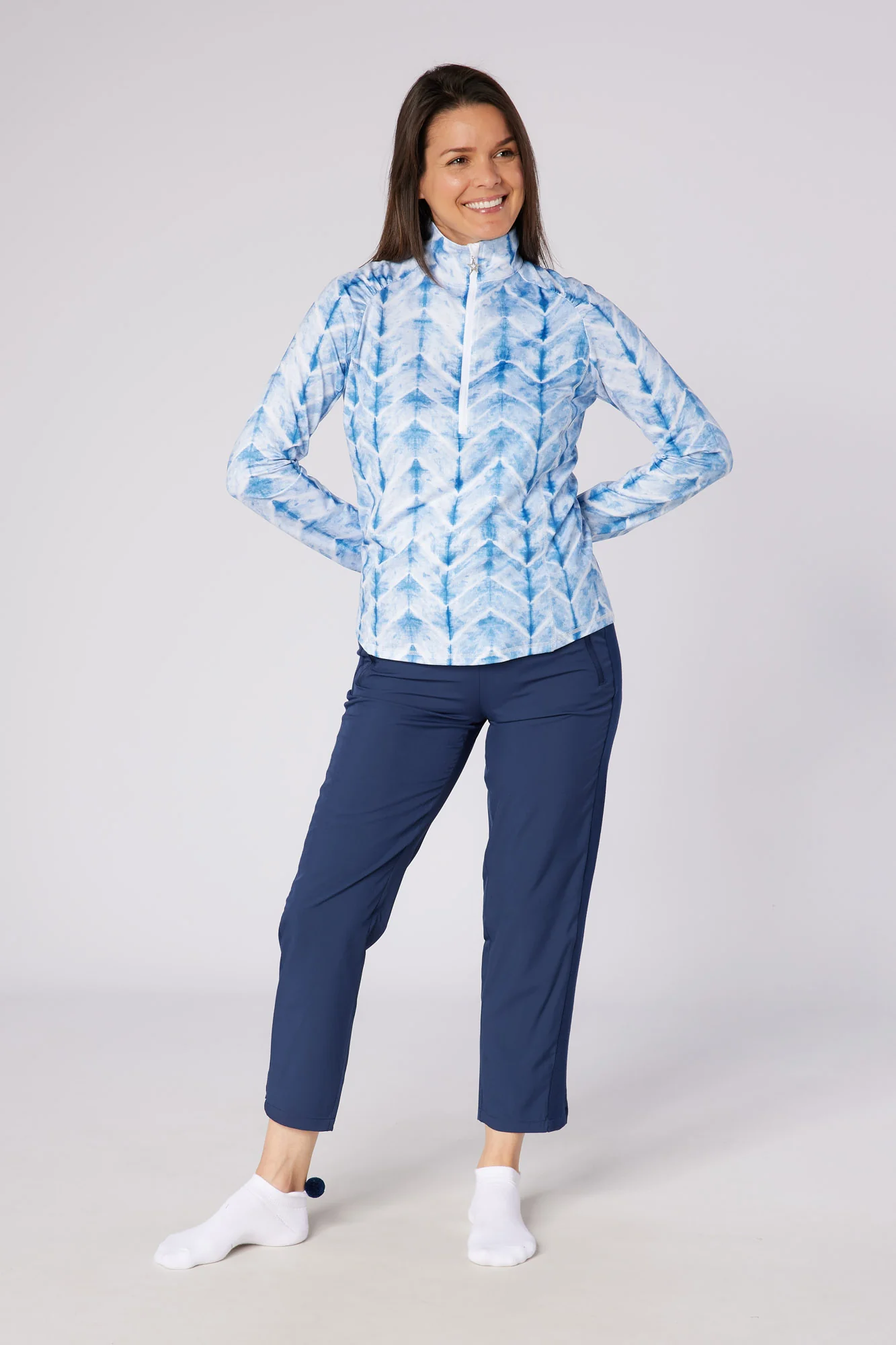 Sunshine Mesh Arm 1/4 Zip Neptune's Breath - Image 3