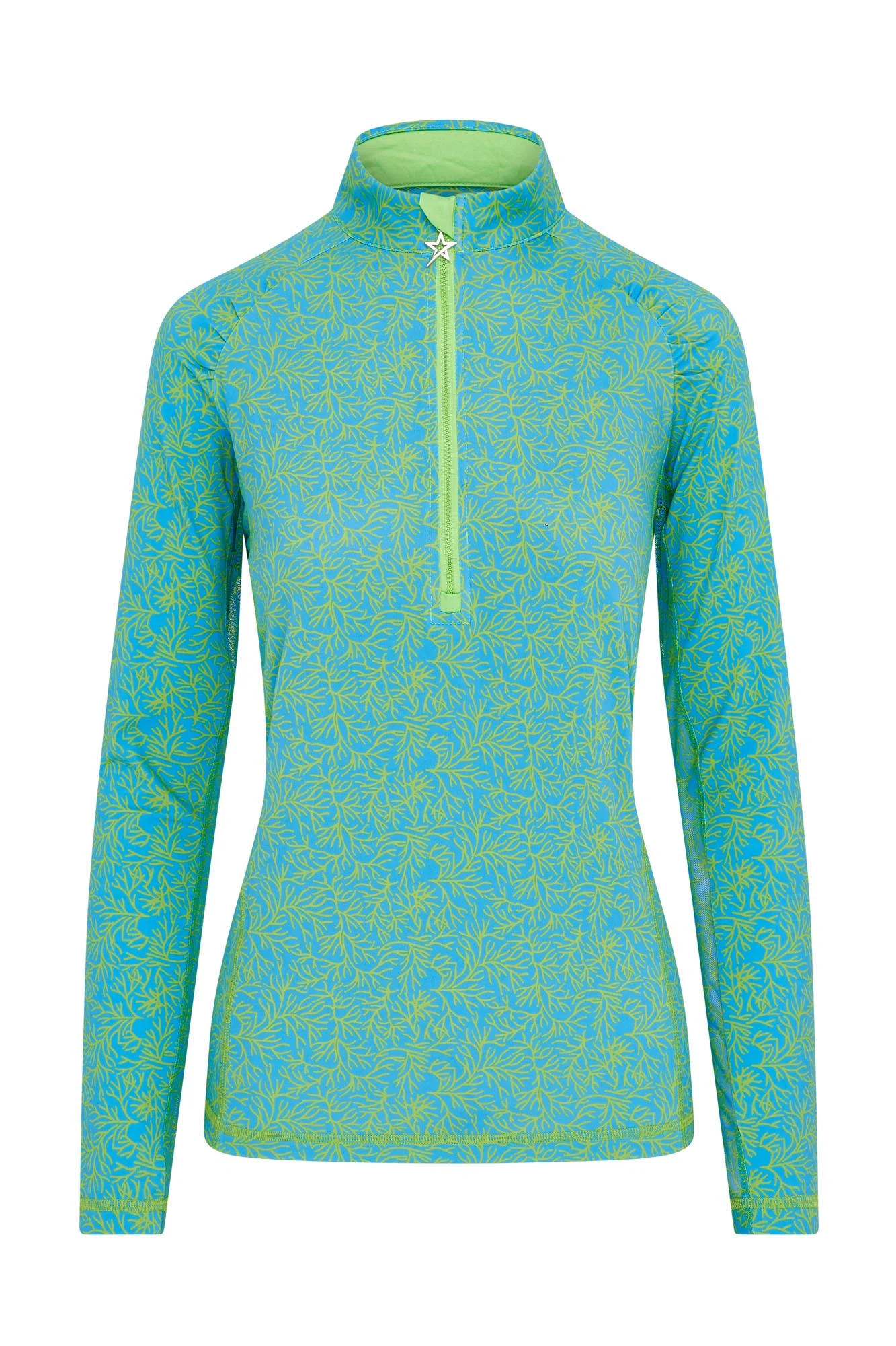 Sunshine Mesh Arm 1/4 Zip Ocean Bloom - Image 6